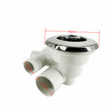 90mm Cover 32mm Massage Chromed PVC Straight Type Bathtub Bubble Hot Tub Water Jet Nozzle