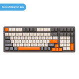 K8 Wireless nical 100 Keys RGB Backlit Keyboard Silent Typing BT5.0/2.4Ghz /Type-C Wired for ESports Gaming Office