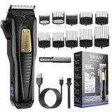 RESUXI D9High Power Oil Head Trimmer Salon Household Hair Clipper Men's Professional Electric Haircut Grooming Kit