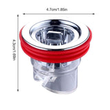 Floor Drain Core Shower Floor Drain Plug ABS Odor Proof Deodorant For 33-45Mm Sink Bathroom