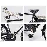 DIY Mini Alloy Bicycle Model Retro Simulation Metal Bike Assembling Educational Collection Toys For Children Gifts