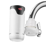 Instant Electric Water Kitchen Bathroom Heater with Temperature Display for Rapid Heating Basin Faucet