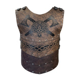 Viking Gladiators  Chest Armors Medieval PU Leather Belt Breastplate Vest NEW