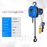 1 Ton Electric Single Chain Hoist Crane Small Lifting Tools 380v 220v