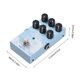 M-VAVE Effect Pedal Digital Modeling Reverberation Effector with 9-Mode Reverb Selection for Guitar