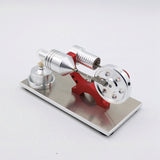 Metal Body Quartz Glass Hot Cylinder Single Cylinder Stirling Engine Model Engine Models Toys For Kids Adults Gift
