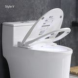 V Shape Lid Auto Spray Heated Electric Bidet Cover With Remote Ultra Slim Smart Toilet Seat