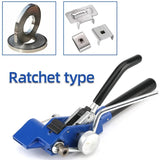 Ratchet Type Stainless Steel Tie Gun Cable Ties Plier for Width 4.6-25mm Thickness 0.25-1.2mm Fastening Strap Cutting Tool