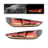 LED Dynamic Taillight Assembly wing Turn Signal Car for Hyundai Sonata 9 2018 2019
