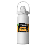 1200ml Insulated Bottle Stainless Steel Thermal Water Cup BPA Free Portable Tumbler Wide Mouth Opening for Outdoor Travel