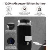 Portable Electric Espresso Machine - 6oz Single Serve, Mini Coffee Maker, Automatic Brew for Camping, Travel, Car, Office