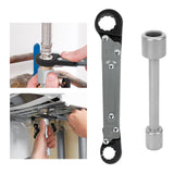 Professional Plumbing Tools - 2 PCS Angle-on Wrench Set for Plumber, Ideal for Angle Stop Removal and Installation