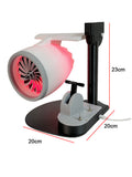 JetFan Desktop USB Fan NIKOLATOY Creative Engine Model3D Turbofan Red light Tail Flame Atomization Spray Devic