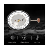 Replacement Quartz Movement Chronograph Watch Parts for Ronda 515 Movement(Crown At 6)