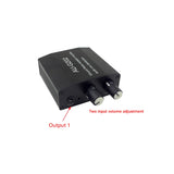AUG202 Distributor DC5-18V Ground Noise Isolation Amplifier Dual Channel in 2 Out Audio Mixer US Plug