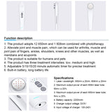 LLLT Low Level Cold Laser Therapy Device Osteoarthritis Shoulder Muscle And Joint Pain Relief Physiotherapy Equipment Ease Sore