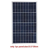 300W Solar Panel Kit Complete 12V Polycrystale USB Power Portable Outdoor Rechargeable Solars Cell Sola r Generator for Home