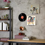 Set Of 3 Wrought Iron Triangular Wall-Mounted Magazine Holders, Black Vinyl Record Stand