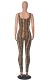 Big U-neck Printed Jumpsuit Fashion Women's Wear