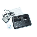 Biometric Fingerprint Time Clock Recorder Employee Digital Electronic Attendance hine W/ Charger Adapter