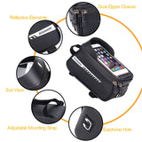 Waterproof Bicycle Mount Bags Front Frame Top Tube with Toucreen Phone Holder Case Cycle Bike Tool Storage Bag Pack