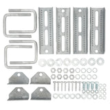 Swivel Top Bracket Swivel Bunk Bracket Kit Heavy Duty for 3x3 Boat Trailer Cross Member
