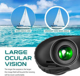 NIKULA 7x50 Waterproof Fogproof Military Marine Binoculars W/Internal Rangefinder & Compass for Navigation Hunting Boating