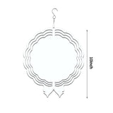 6Pack 3D Sublimation Wind Spinner Blanks  White Sublimation Wind Spinner Blanks For Indoor Outdoor Garden Decoration