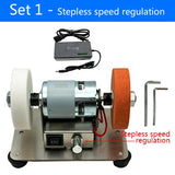 100W Double hine Artifact Table Grinder Motor Micro Coarse and Fine Polishing Electric Grinding Wheel Grindig Stone