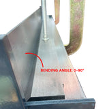 36-inch manual industrial steel plate hine sheet metal bending brake C-clip fixed