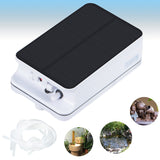 Solar Powered Pond Oxygenator with Pipe & Air Bubble Stones - Oxygen Aerator for Pool, Aquarium, Fish Tank