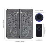Relief Pain Relax Feet Acupoints Massage Mat Muscle Stimulator Electric EMS Foot Massager with Remote Control