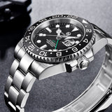 2023 Brand-New PAGRNE DESIGN Men Mechanical Watches Stainless Steel Sapphire Glass 100m Waterproof Business Style Motion Watches