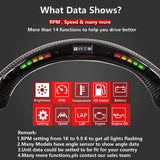 LED Car Leather Steering Wheel Perforated NAPPA Fit for Nissan 370z 09 2010 2011 2012 2013 2014 2015-2020 Carbon Fiber Accessory