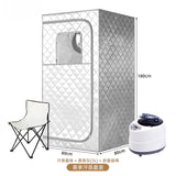 Portable Steam Tent Sauna Box with 3L Steamer, Remote Control, Folding Chair