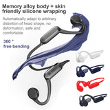 Bone Conduction Rechargeable Headset Earphone Player White