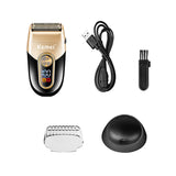 Kemei km-3209 High Quality Double Layer Reciprocating Three Head Lcd Eye Digital Electric Shaver