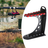 Storage Vertical Fishing Pole Display Shop Indoor Sturdy Easy Installation Cabin Household Rod Rack Stand