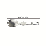 1pc Portable Cookware Outdoor Camping Cookware Pot Set Portable 1-2 Person Picnic Kitchenware, With 1pc Spoon