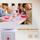 Rotary Toy Track Conveyor Belt Rotating Table Kid Food Train Set DIY Making Family Sushi Party