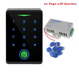 Tuya WiFi APP Keypad Fingerprint Door Access Control System RFID 125KHz Proximity Card controller