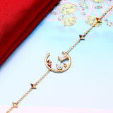 Women's Summer All-match Colorful Crystal Cross Star Bracelet