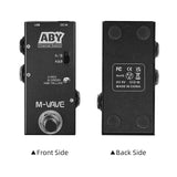 M-VAVE Line Selector Mini Effect True Bypass Guitar Bass Pedal AB Box - ABY Channel Switch