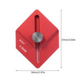 CNC-hined Metal Woodworking Ruler Trim Carpentry Tools Finishing Work for Measuring Marking Short Offsets