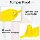 1000 Pcs Plastic Tamper Seals Fire Extinguisher Tags Security Tags Seals (Yellow)