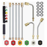 4000 Psi Telescng High Wand Set Commercial Grade Pressure Washer For Gutter/Roof Drainage/Walls Cleaning