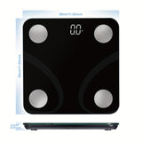1pc Fat Weight Scale, Smart Digital LED Weight Scale With Fat Measure, Body Weighing Scale, Smart Phone App, Unit:KG/LB