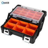Portable Parts Case Hardware Screws Organizer Multi-grid Tool Screw Element Storage Compartment Box