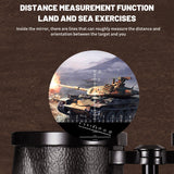 Military 12X42 88-Type Binoculars Telescope HD High Quality Distance Meter Waterproof Binoculars Rangefinder Line for Camping