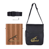 C-68B Cajon Box Drum Flat Hand Drum Hand Percussion Cajon Box Drum with Drum Bag Drum Strap 5-Drum Kit Percussion Instrument